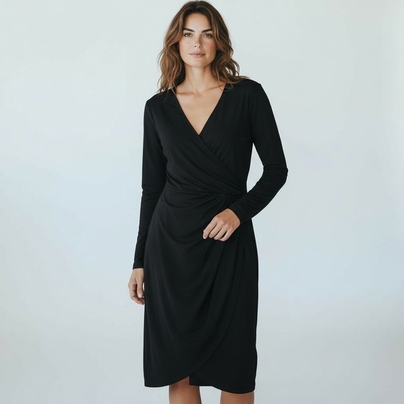 badgley mischka collection long sleeve dress Longsleeve Beaded Pullover Dress main image 1